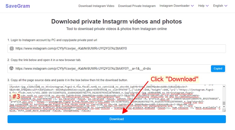 Paste all the source code into the savegram