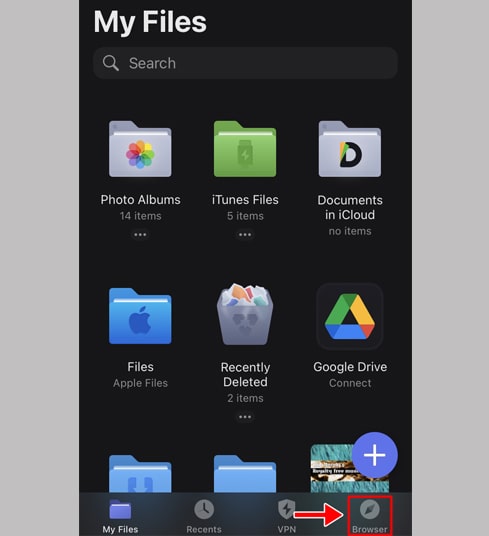 Access the savegram using Documents by Readdle.